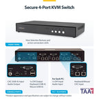 StarTech.com CK4-D104C KVM switch Black