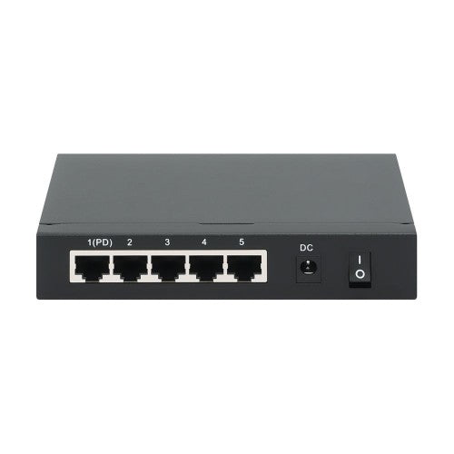 Eaton NG5POE-1 network switch Unmanaged Gigabit Ethernet (10/100/1000) Power over Ethernet (PoE) Desktop/Wall-Mounting Black