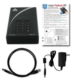 Apricorn Aegis Padlock DT FIPS USB3.0 4TB external hard drive USB Type-B 3.2 Gen 1 (3.1 Gen 1) Black