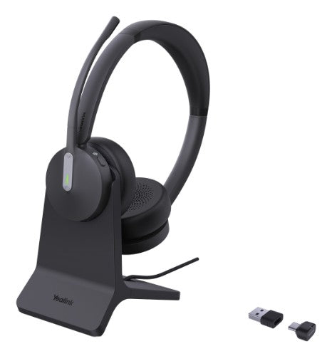 Yealink BH70 Dual with Stand Teams Headset Wireless Head-band Office/Call center USB Type-A Bluetooth Charging stand Black