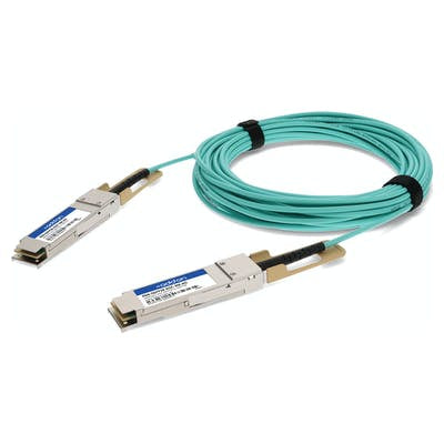 AddOn Networks PAN-QSFP28-AOC-3M-AO InfiniBand/fibre optic cable 118.1" (3 m) Aqua color, Silver