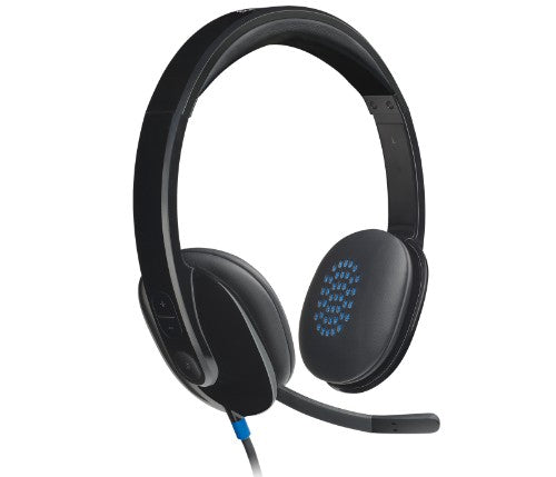 Logitech 981-000510 headphones/headset Wired Head-band Office/Call center Black