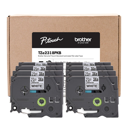 Brother TZE2318PKB label-making tape Black on white TZ/TZe