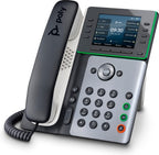 HP Poly Edge E300 IP Phone and PoE-enabled with Power Supply