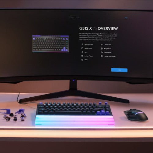 Logitech G G512 X 75 keyboard Gaming USB QWERTY English Black