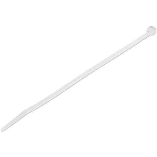 StarTech.com CBMZT8N cable tie Releasable cable tie Nylon, Plastic White 100 pc(s)