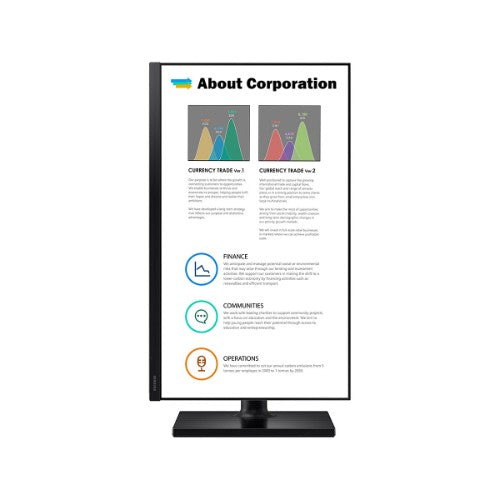Samsung F24T450FZN computer monitor 23.8" 1920 x 1080 pixels Full HD Black