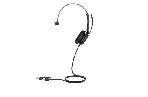 Yealink UH35 Mono UC USB-C/A Headset Wired Head-band Office/Call center USB Type-C / USB Type-A Black