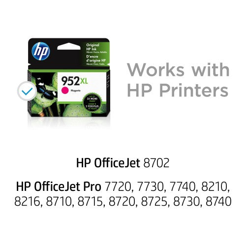 HP 952XL High Yield Magenta Original Ink Cartridge