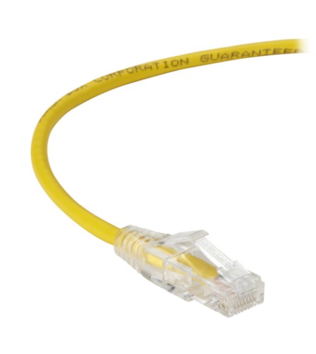 Black Box CAT6A 0.6m networking cable Yellow 23.6" (0.6 m) U/UTP (UTP)