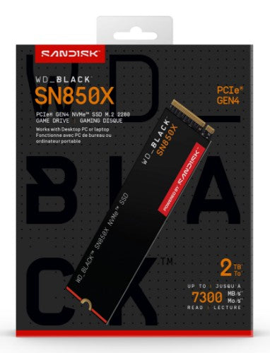 Western Digital Black WD_BLACK SN850X NVMe 2 TB M.2 PCI Express 4.0
