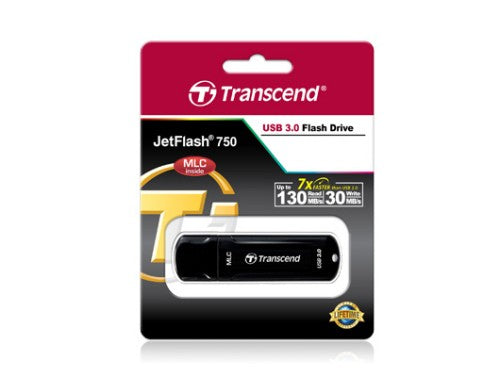 Transcend JetFlash 750, 32GB USB flash drive USB Type-A 3.2 Gen 1 (3.1 Gen 1) Black
