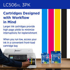 Brother LC506XL3PKS ink cartridge 3 pc(s) Original High (XL) Yield Cyan, Magenta, Yellow