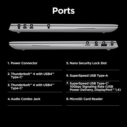 HP ZBook Studio G11 Intel Core Ultra 7 165H Mobile workstation 16" WUXGA 16 GB DDR5-SDRAM 512 GB SSD NVIDIA RTX 1000 Ada Wi-Fi 7 (802.11be) Windows 11 Pro Silver