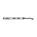 Tripp Lite USB-C Dock, Dual Display - 4K 60 Hz HDMI, USB 3.2 Gen 1, USB-A Hub, Memory Card, 100W PD Charging, Gray