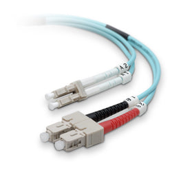 Belkin LC/SC 50/125µm 10Gb 5m InfiniBand/fibre optic cable 196.9" (5 m) Blue