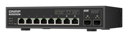 QNAP QSW-L3208-2C6T-US network switch Managed L2 10G Ethernet (100/1000/10000) Desktop Black