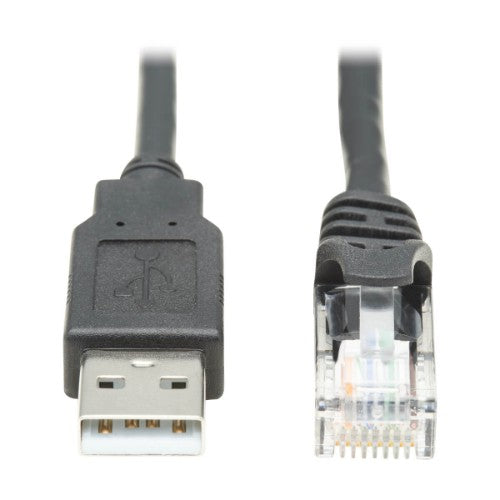 Tripp Lite U009-006-RJ45-X cable gender changer RJ-45 USB 2.0 Type-A Black