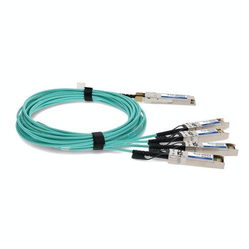 AddOn Networks 845420-B21-AO InfiniBand/fibre optic cable 275.6" (7 m) QSFP28 4x SFP28 AOC Aqua color