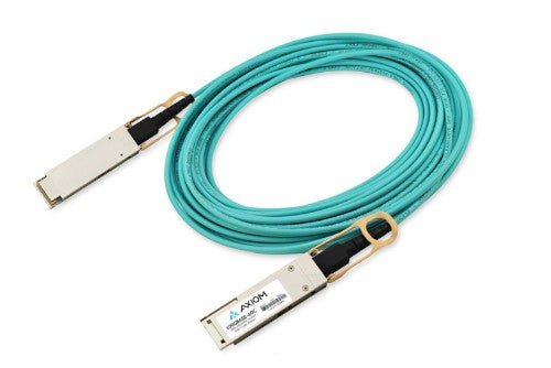 Axiom CBL-505-AX InfiniBand/fibre optic cable 196.9" (5 m) QSFP28 AOC Turquoise