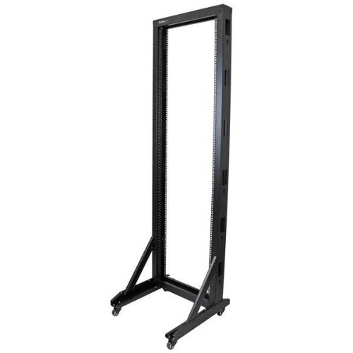 StarTech.com 2POSTRACK42 rack cabinet 42U Freestanding rack Black