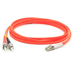 AddOn Networks 25m, ST - LC InfiniBand/fibre optic cable 984.3" (25 m) Orange