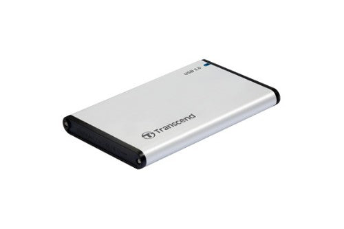 Transcend StoreJet 25S3 HDD/SSD enclosure Silver 2.5" USB powered