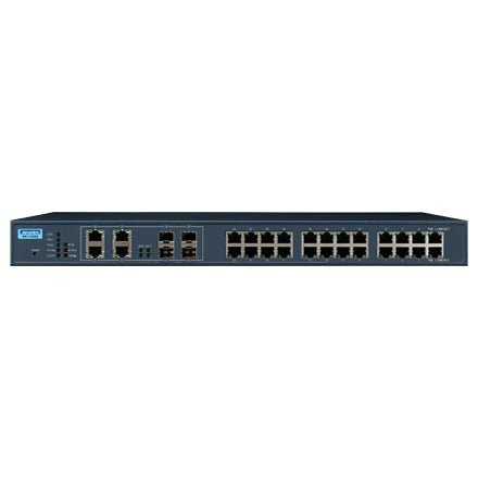 Advantech EKI-7428G-4CPI-AE network switch Managed L2 Gigabit Ethernet (10/100/1000) Power over Ethernet (PoE) 1U Black