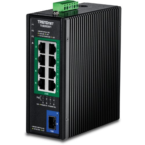 Trendnet TI-BG5091 network switch Unmanaged 2.5G Ethernet (100/1000/2500) Power over Ethernet (PoE) Black