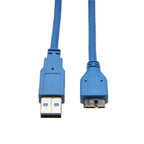Tripp Lite U326-006 USB cable USB 3.2 Gen 1 (3.1 Gen 1) 72" (1.83 m) USB A Micro-USB B 5 Gbit/s Blue