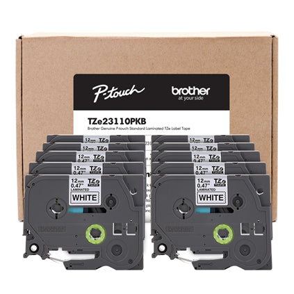 Brother TZE23110PKB label-making tape Black on white TZ/TZe