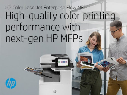 HP Color LaserJet Enterprise Flow LaserJet Enterprise Flow M776zs Wireless Multifunction Color Printer, Copier, Scanner; Duplex