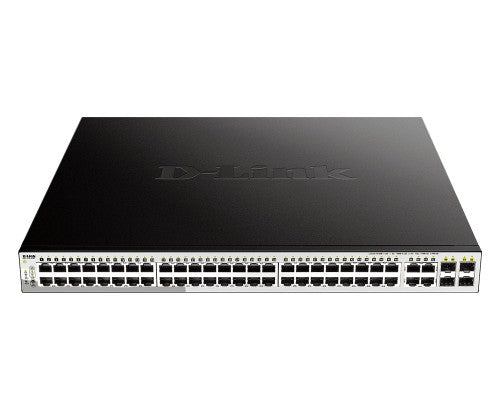 D-Link DGS-1210-52MP network switch Managed L2 Gigabit Ethernet (10/100/1000) 1U Black