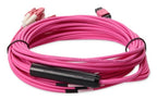 AddOn Networks ADD-MPO-4LC3M5OM4LZ-MA InfiniBand/fibre optic cable 118.1" (3 m) 4x LC OFNG Magenta