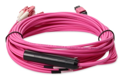 AddOn Networks ADD-MPO-4LC3M5OM4LZ-MA InfiniBand/fibre optic cable 118.1" (3 m) 4x LC OFNG Magenta