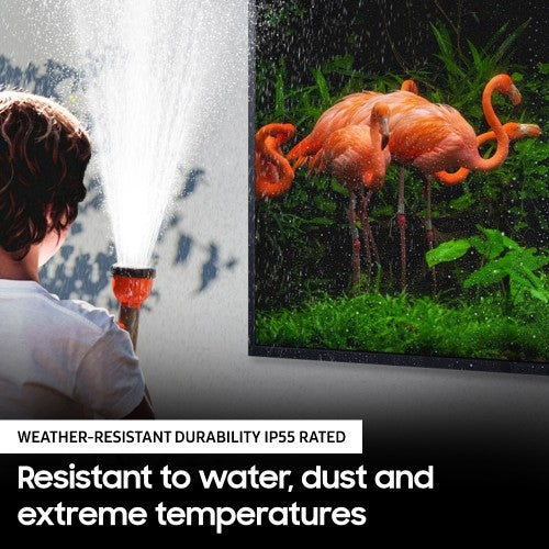 Samsung Qn55Lst7Dafxza The Terrace Lst7D Qn55Lst7Daf 54.6" Smart Led-Lcd Tv 4K Uhdtv High Dynamic Range (Hdr) Titan Black