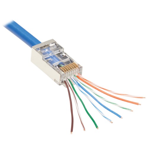 Tripp Lite N232-050-FTP wire connector RJ45 Metallic, Transparent