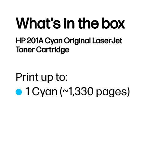 CF401A (201A) Toner cyan, 1.4K pages