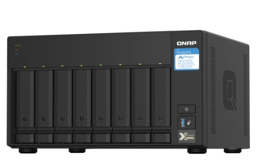 QNAP TS-832PX NAS Tower Ethernet LAN Aluminum, Black AL324
