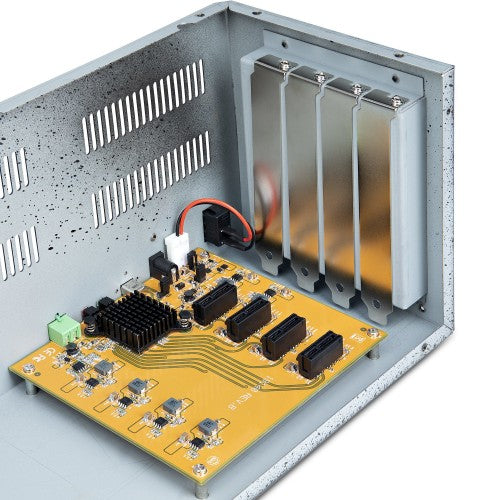 StarTech.com 4PCIE-PCIE-ENCLOSURE interface cards/adapter PCIe, Terminal