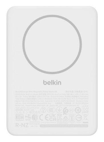 Belkin BoostCharge Lithium-Ion (Li-Ion) 5000 mAh Wireless charging White