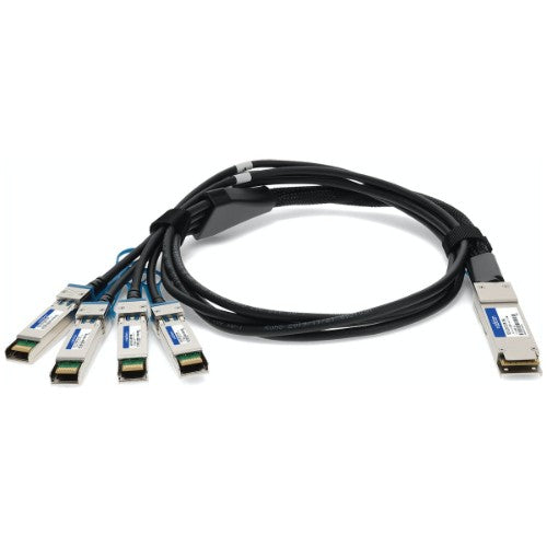 AddOn Networks ADD-Q28CIS28IN-P5M InfiniBand/fibre optic cable 196.9" (5 m) QSFP28 4x SFP28 Black