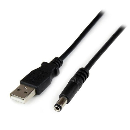 StarTech.com USB2TYPEN1M power cable Black 39.4" (1 m) USB A Barrel type N