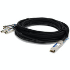 AddOn Networks ADD-QMXSIN-PDAC1M InfiniBand/fibre optic cable 39.4" (1 m) QSFP+ 4x SFP+ Black