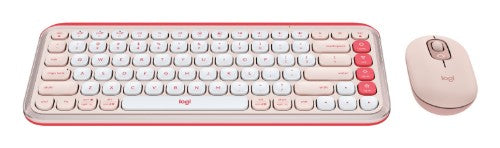 Logitech 920-013105 keyboard Mouse included Universal Bluetooth QWERTY English Rose