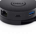 DELL Mobile Adapter DA300 Wired USB 3.2 Gen 2 (3.1 Gen 2) Type-C Black