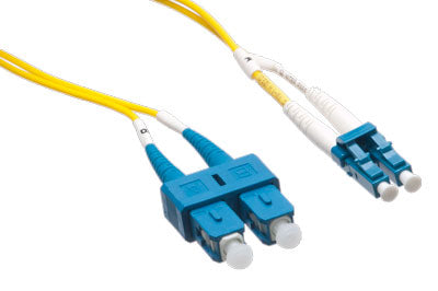 Axiom AXG95701 fiber optic cable 19.7" (0.5 m) 2x SC 2x LC OS2 Yellow
