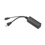 Tripp Lite NPOE-SPL-G-5VMU cable gender changer RJ-45 RJ-45, Micro-USB Type-B Black
