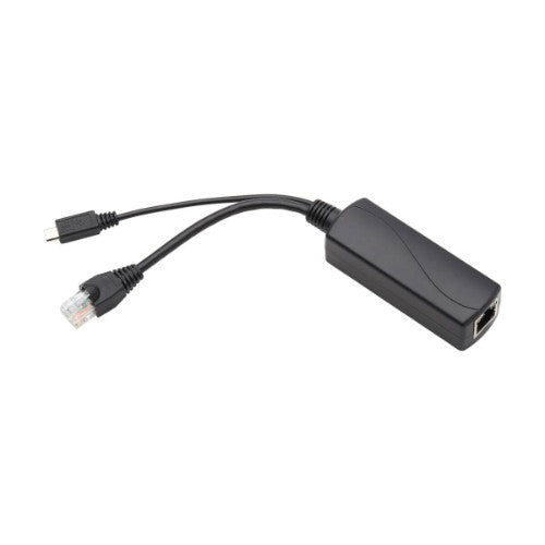 Tripp Lite NPOE-SPL-G-5VMU cable gender changer RJ-45 RJ-45, Micro-USB Type-B Black
