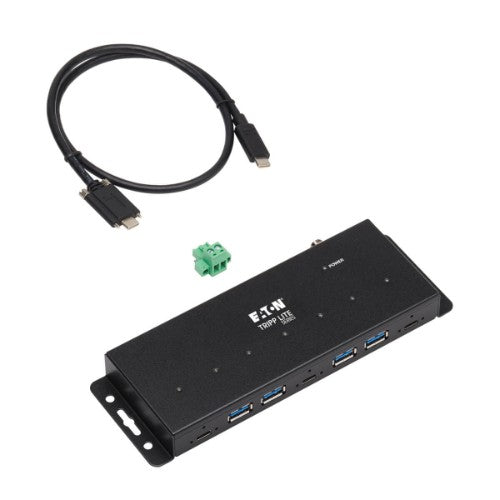 Tripp Lite U460-4A3C-IND interface hub USB 3.2 Gen 2 (3.1 Gen 2) Type-C 10000 Mbit/s Black